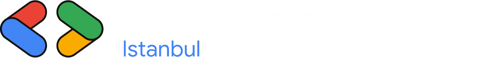 GDG Istanbul New White Horizontal Logo