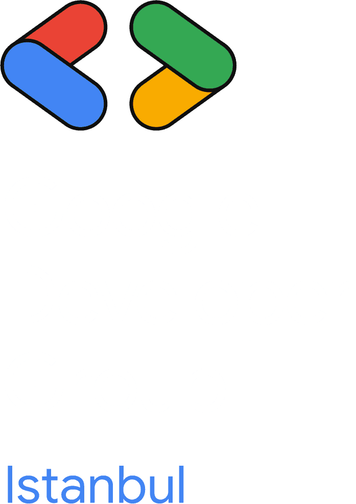 GDG Istanbul New White Stacked Logo
